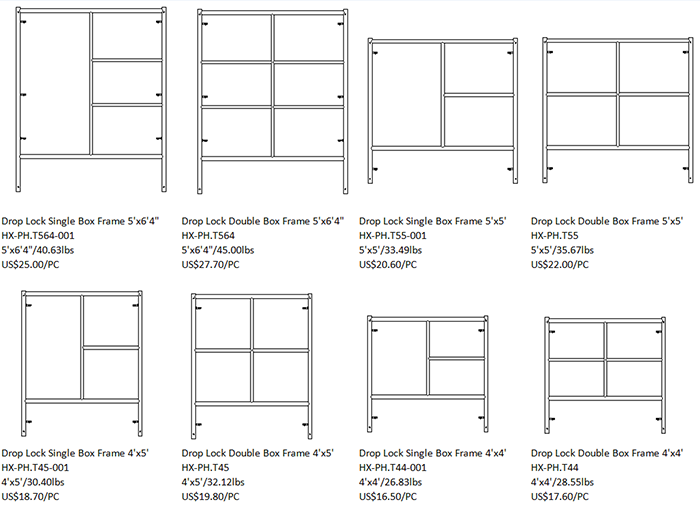 Drop Lock Frame System