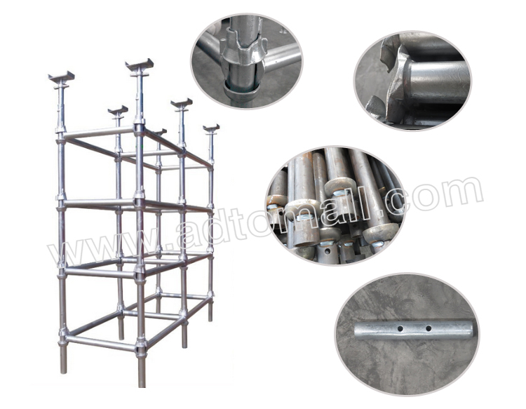 Hot dipped galvanized cuplock scaffolding product images