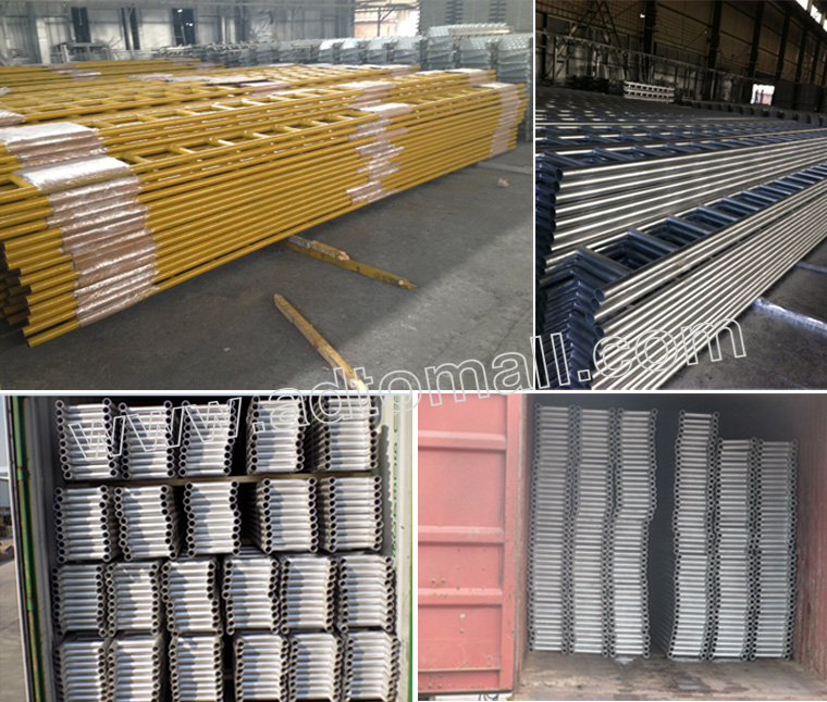 scaffolding ladder beam packaging and shipping