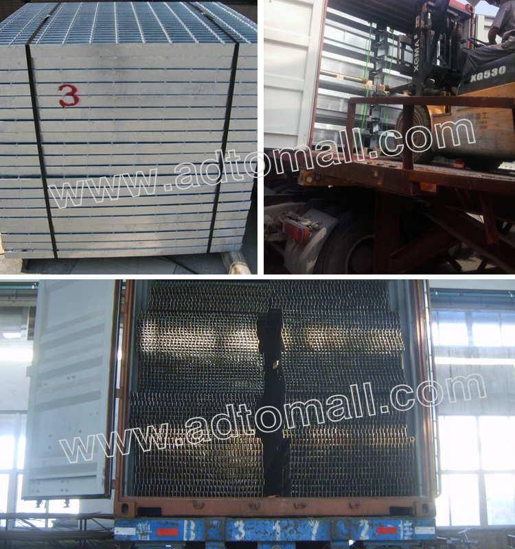 steel grating packaging and shipping