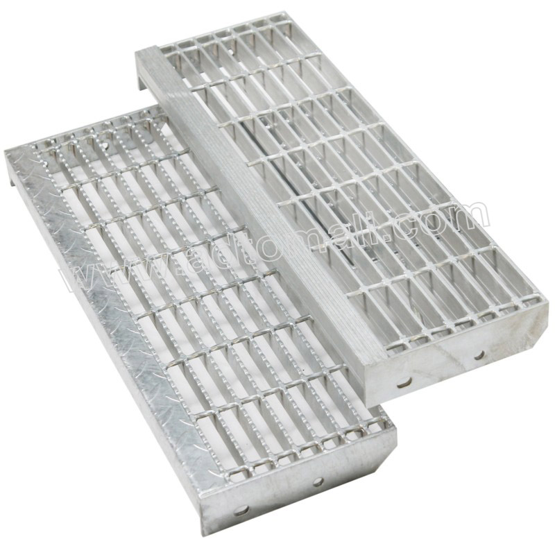 Hot Dip Galvanized Steel Grating Stairs Tread