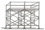 How to calculate the working area of the movable scaffolds?