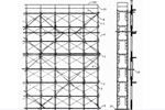 The load bearing features of frame scaffolding system.