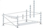 What are the diameters of the scaffolding steel tubes?