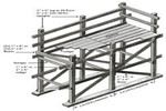 Application of frame scaffoldings in the subway project.