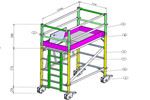 What are the requirements on the indoor scaffolding materials?