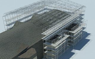 The System of Frame Scaffolding in the Construction Project